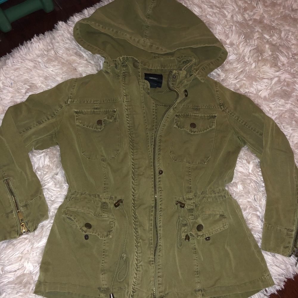 Army Green Forever 21 Jacket Coat